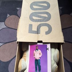 adidas Yeezy 500 Men Athletic Shoes Streetwear Comfort 10.5 Blush Cream DB2908