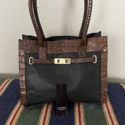 Black/Brown Mondani Shoulder Handbag/Purse