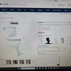 New In The Box Tolet KOHLER