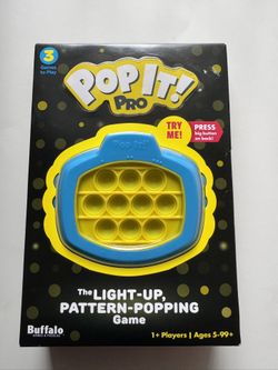 Pop It! Pro Light Up Game NEW