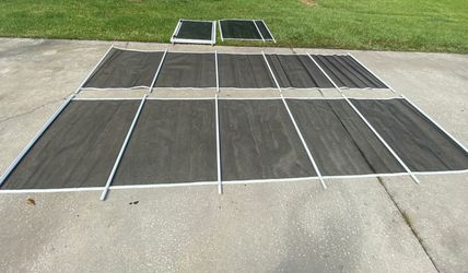 Swimming pool aluminium screen fence with gate