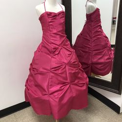 Girls A-line Taffeta Dress