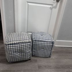 2 Cube Seats By Serena & Lily , Great Shape