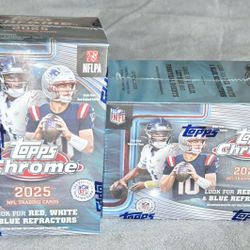 2025 Topps Chrome NFL Football Blaster Box (x2) - BRAND NEW RELEASE