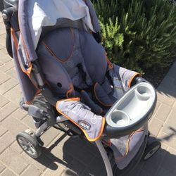 Nice Lightly Used Chicco Stroller & Car seat With Base