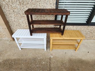 Shoe shelf (27"L x11"D x18" H)