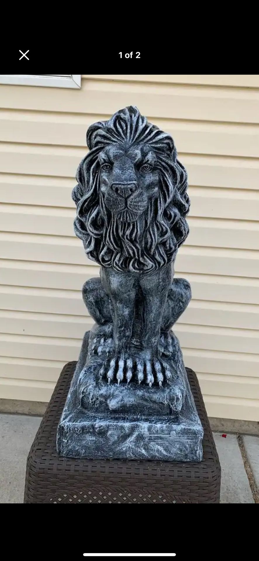 3 Foot Tall, Sitting Lion