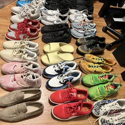 19 Size 11 Shoes Includes Shoes Like Dunks, Yeezys,harden 7, And More.