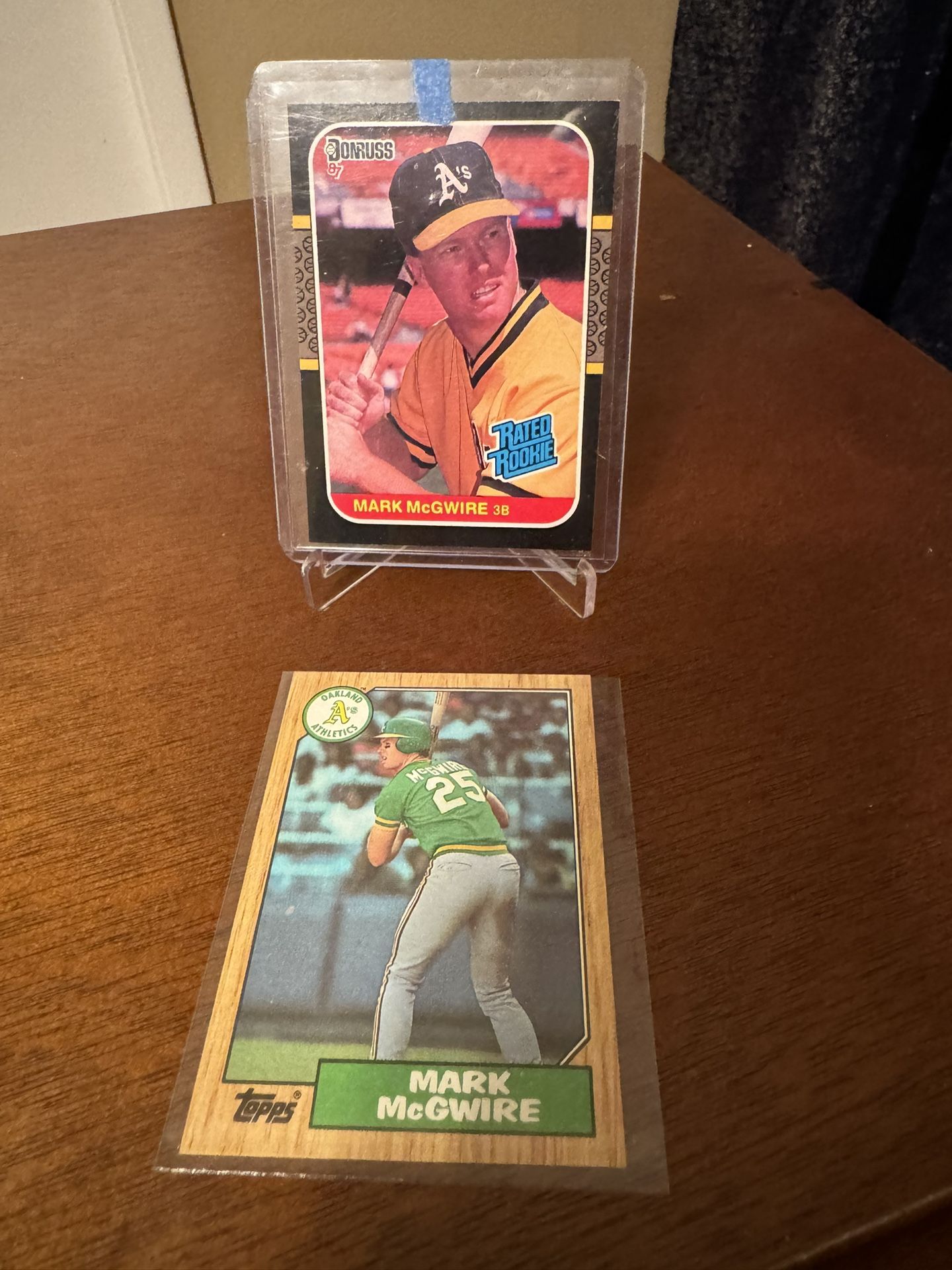 2  Mark McGuire Baseball Cards 1987