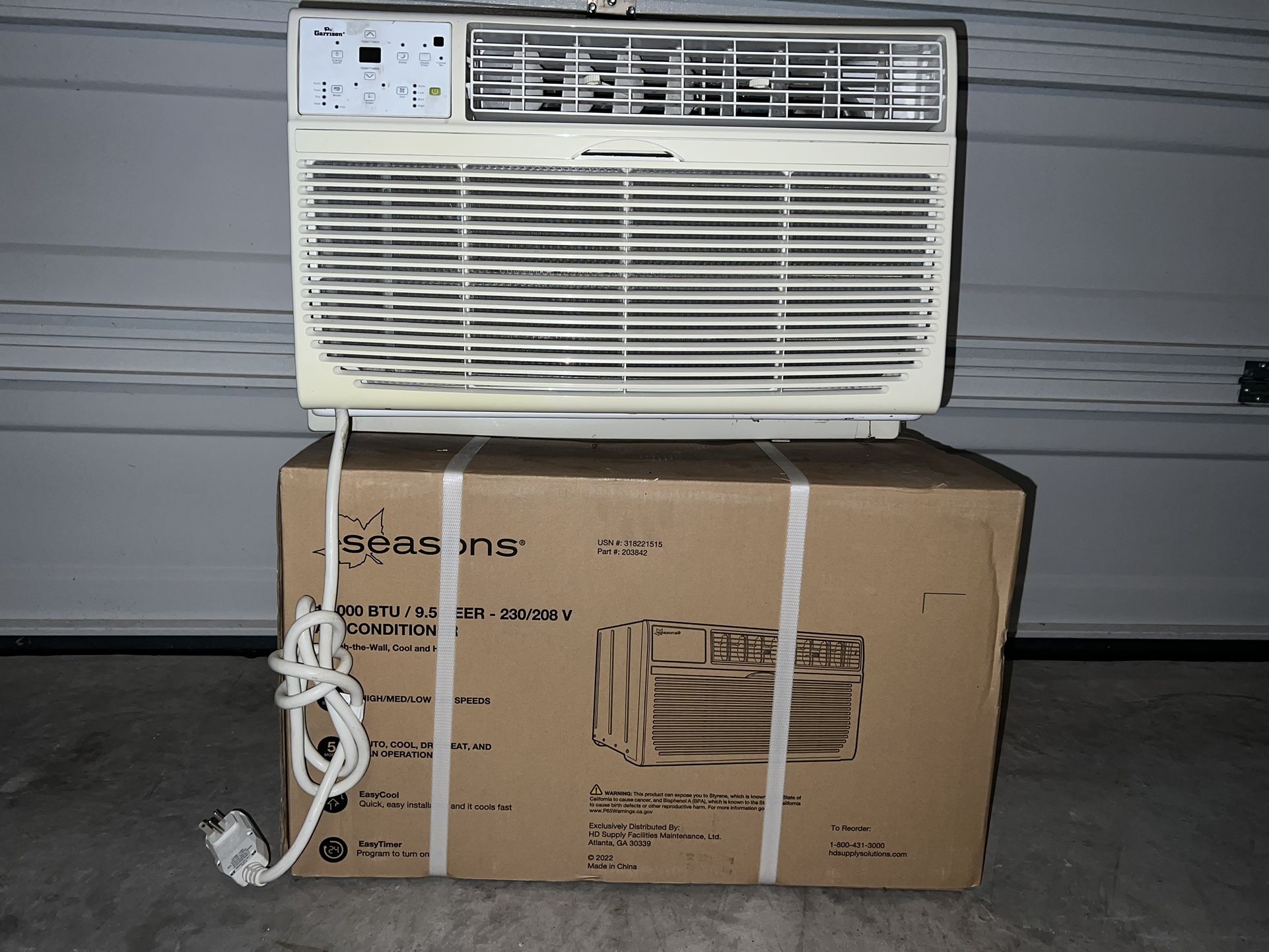 AC Window Unit With Heater.