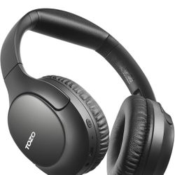 TOZO Bluetooth 5.4 Over Ear Headphones, ENC Call Noise Cancelling Mic, Foldable Wireless Headset, 70H Playback, Deep Bass Stereo Sound, Customizable E