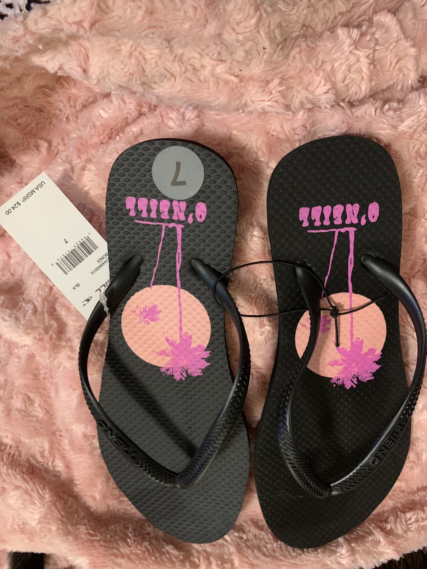 Ladies Black Havaianas O’Neill Nwt