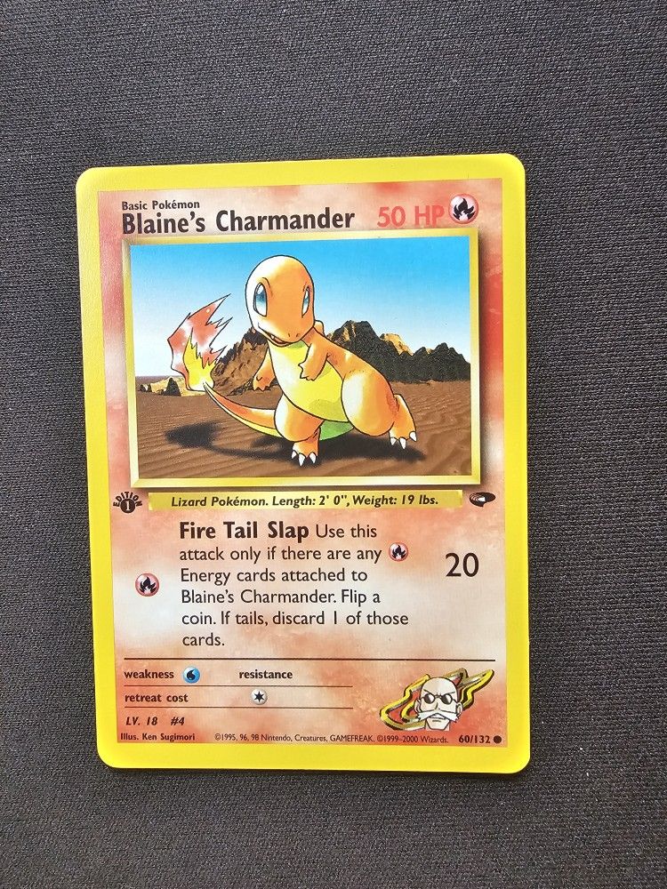Blaines Charmander 1st Edition