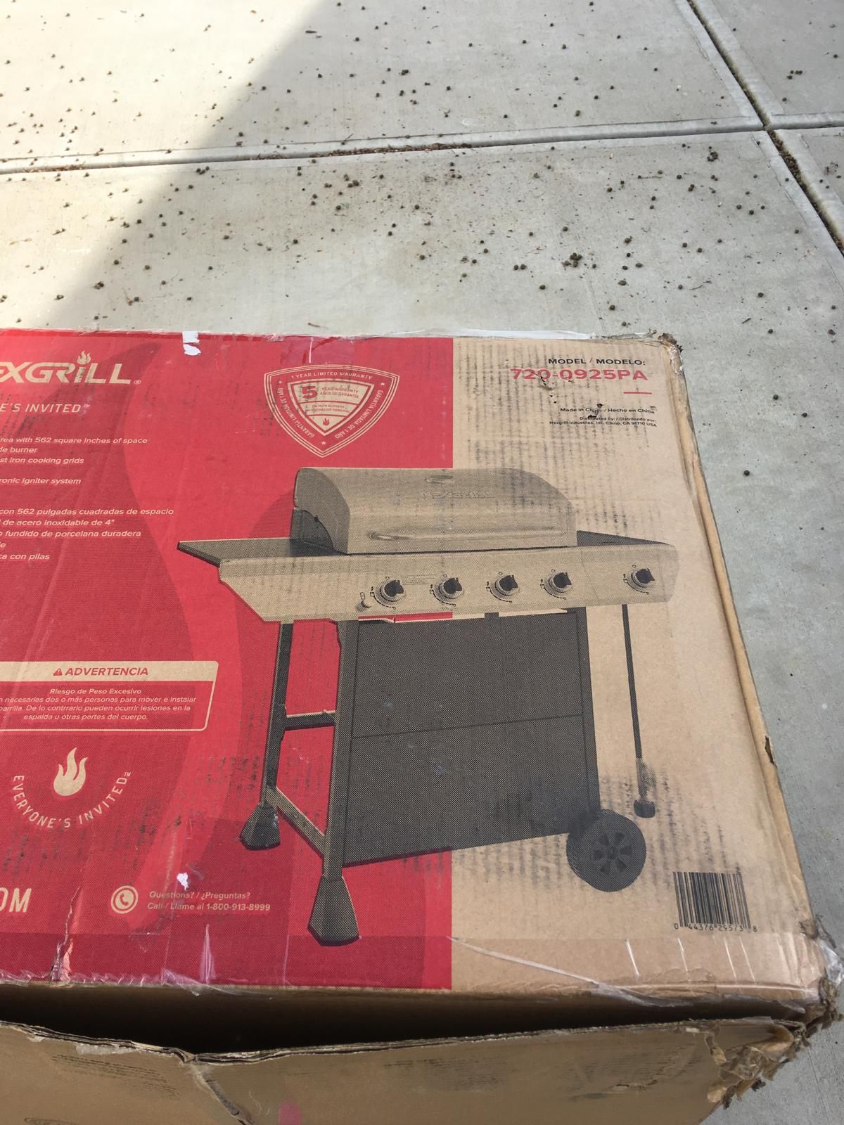NEXGRILL GAS GRILL 4 BURNER WITH SIDE BURNER
