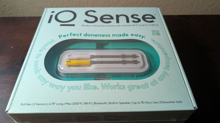 CHEF iQ Sense | Smart Wireless Meat Thermometer | 2 Ultra-Thin Probes