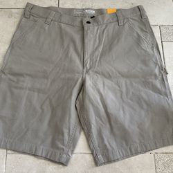 Carhartt Rugged Flex Relaxed Fit Canvas Utility Work Short, Size 40, New