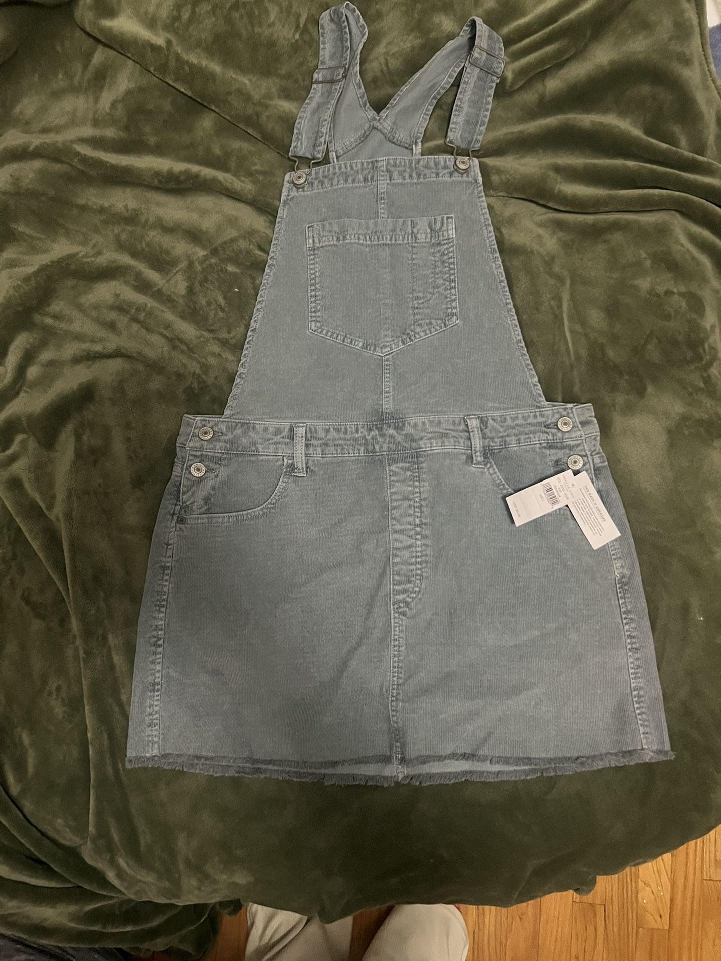 American Eagle Corduroy Overall Dress Size L