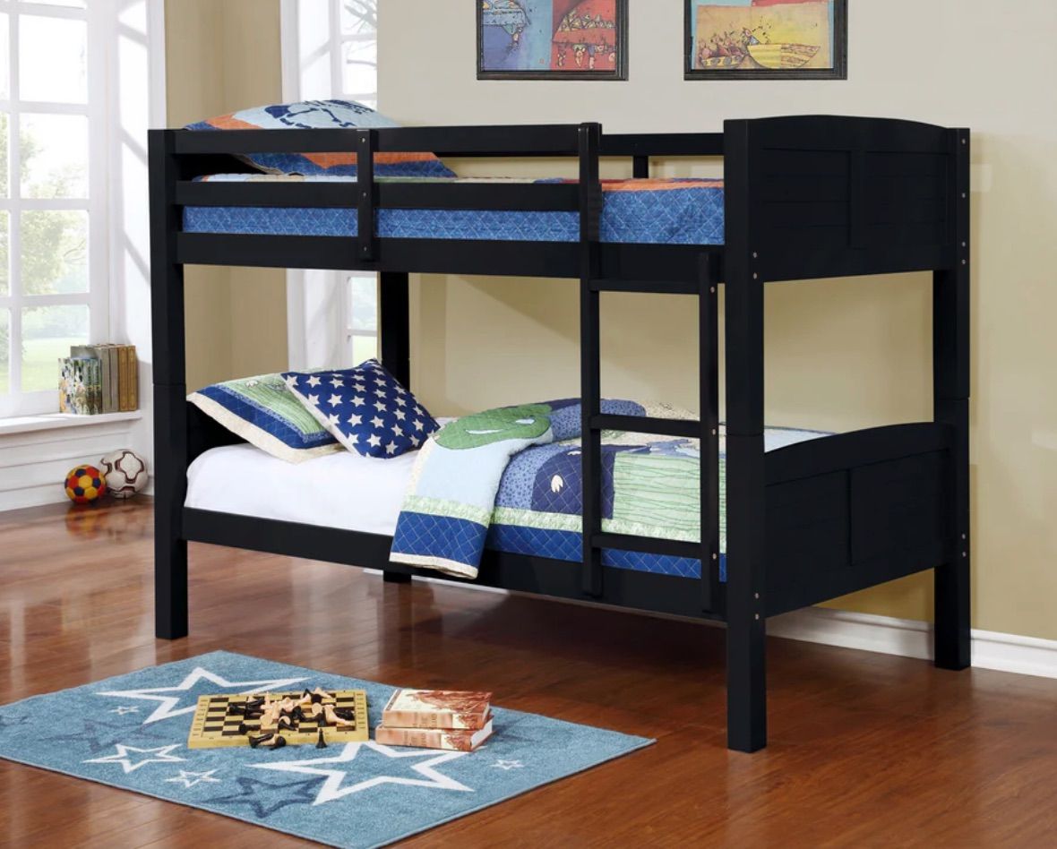wood bunk bed
