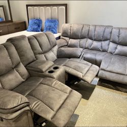 COMFY NEW BARCELONA RECLINING SOFA AND LOVESEAT SET ON SALE ONLY $899. IN STOCK SAME DAY DELIVERY 🚚 EASY FINANCING 