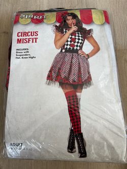 Spirit Circus Misfit Halloween Costume Adult Medium