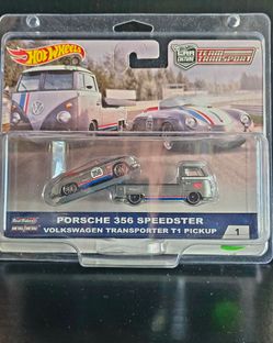 Hot Wheels #1 Porsche Speedster Vw Team Transporter