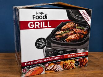 Ninja Foodi 5-in-1 Indoor Grill & Air Fryer Smart Cook System Open Box Smoke-Free