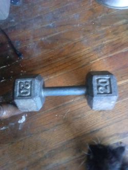 20 lbs. used metal weight