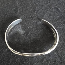 S925 Sterling Silver Retro Wave Bracelet 
