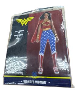 NEW DC WONDER WOMAN COSTUME 6-PIECE ADULT MEDIUM 6-8