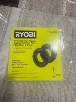 RYOBI Replacement HEPA Filters (2-Pack) for Advanced Stick Vacuum