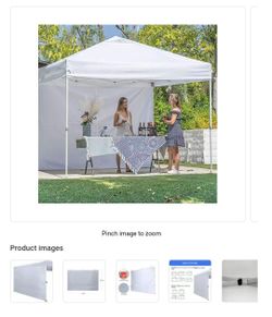 Sidewall for 10' X 10' to use with canopy (not included)