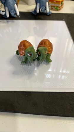 Set of 2 Baby Turtle Figures – 3D Printed Miniatures