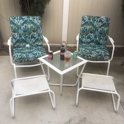 Patio Furniture Set With Table