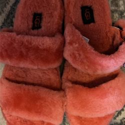 Ugg Slip On Fur Slippers