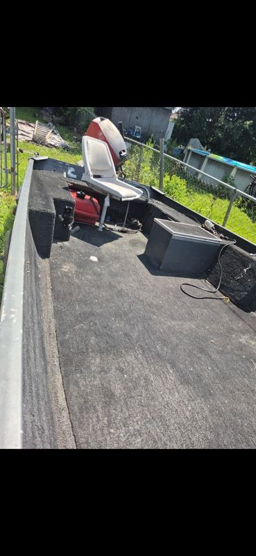 16 ft fisher v hull aluminum jon boat