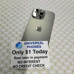 APPLE IPHONE 15 128GB UNLOCKED.  NO CREDIT CHECK $1 DOWN PAYMENT OPTION.  3 MONTHS WARRANTY * 30 DAYS RETURN *