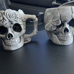 Ceramic Skull Mugs
