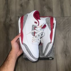 Jordan 3 Cardinal Size 12
