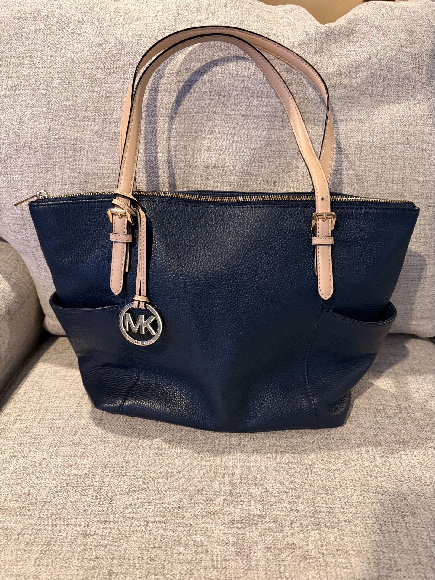 Michael Kors Tote - blue and tan