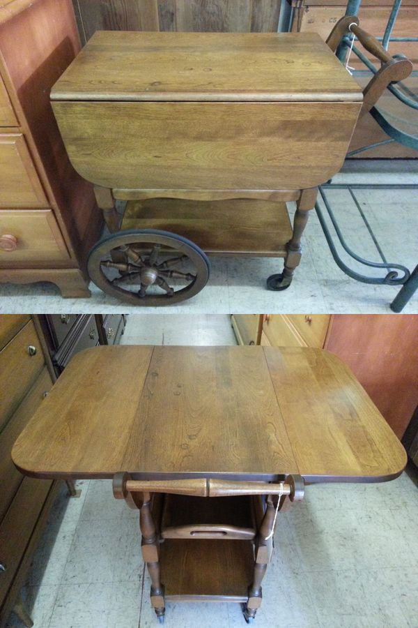 Vintage Maple Tea Cart With Serving Tray By Hartshorn For In Vintage Maple Tea Cart With Serving Tray By Hartshorn For In Boyertown Pa Offerup