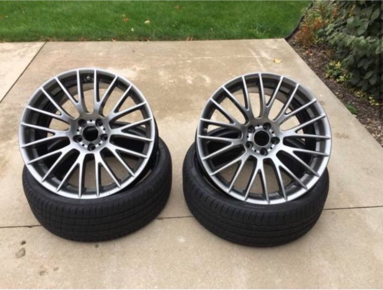 BMW 21in STAGGERED BMW 312 Ferric Gray Style Wheels/Rims 5 Series