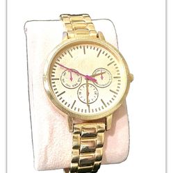 Vintage Unisex Gold Tone Watch