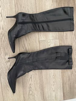 Chanel leather boots