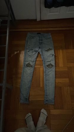 Camo patch Amiri Mx1 Jeans Slim fit denim