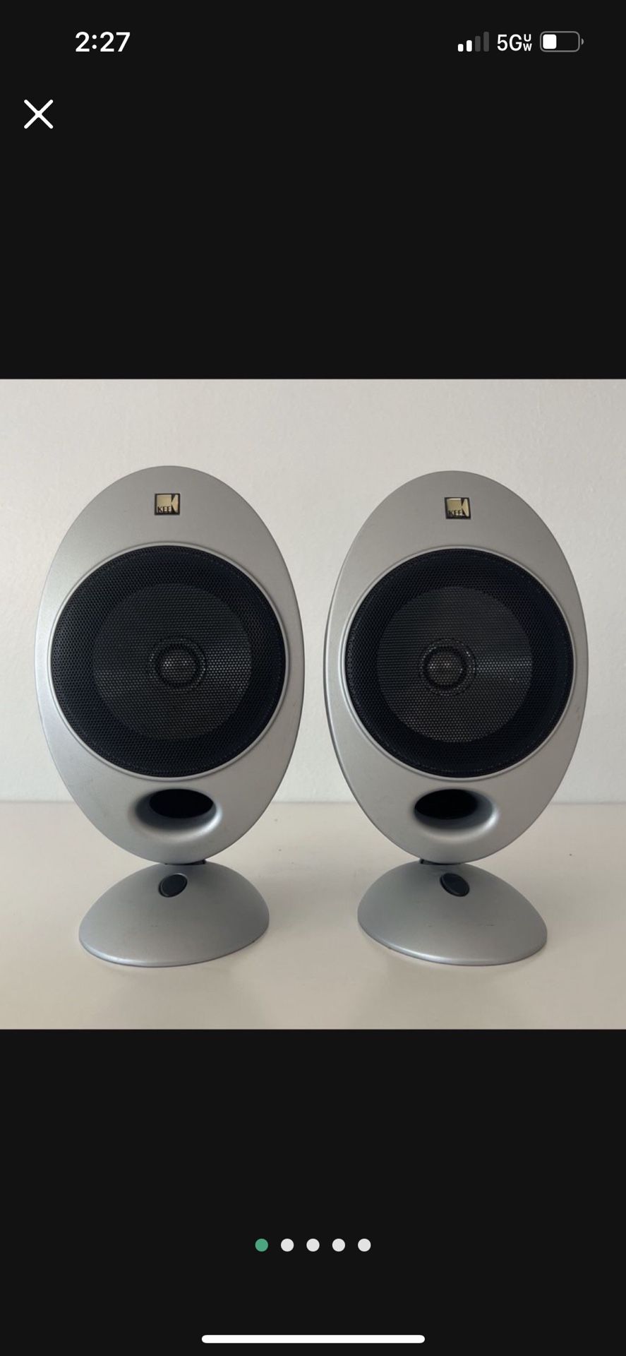 KEF KHT HTS2001 Egg Satellite Speaker Set