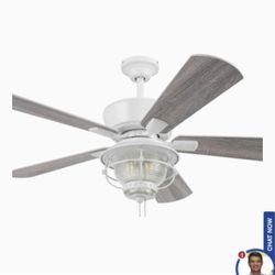 Harbor Breeze Merrimack II 52-in White LED Indoor/Outdoor Ceiling Fan (5-Blade)

Model #42241

