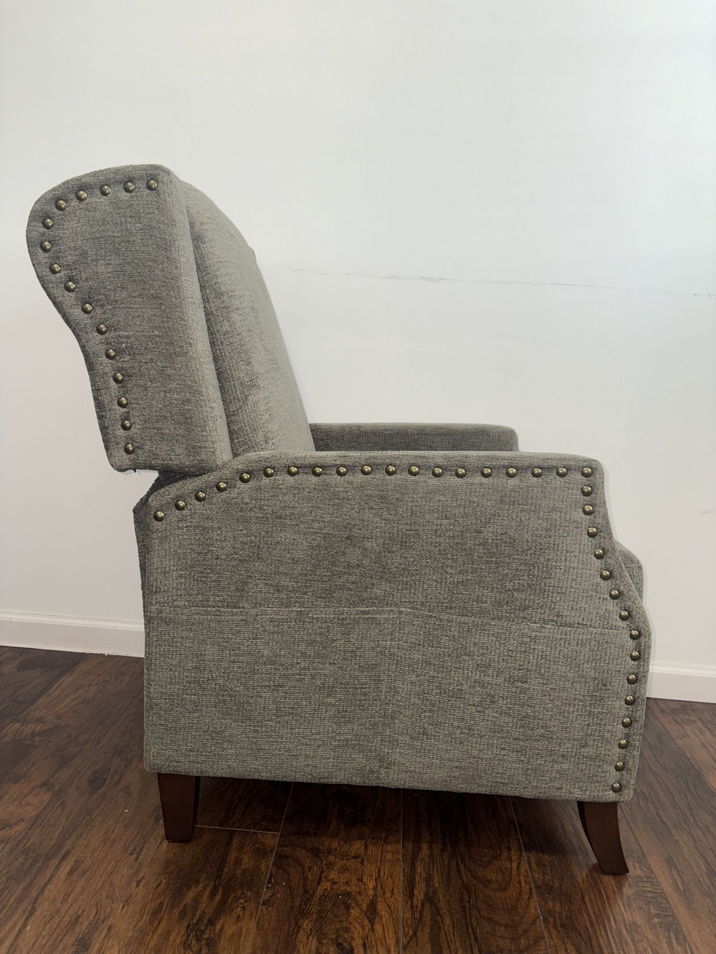 New Colamy Wingback Pushback Recliner Chair Green