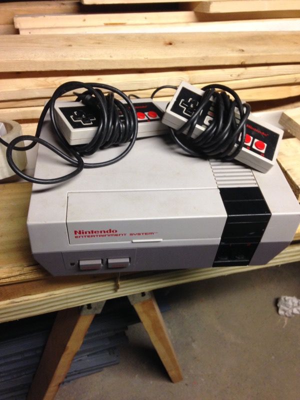 Nintendo classic with 2 controllers