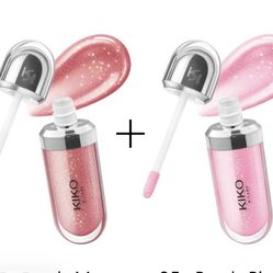 KIKO Milano 3D Hydra Lip Gloss Pink Bundle 17 Pearly Maeve + 05 Pearly Pink