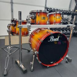 Pearl Masters Studio Birch 4-Piece Drums & Pearl Drum Rack